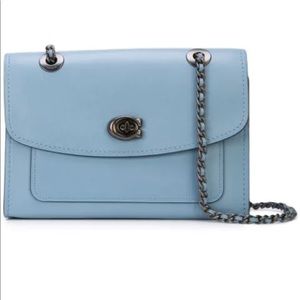 Coach Sky Blue Chain Shoulder Bag